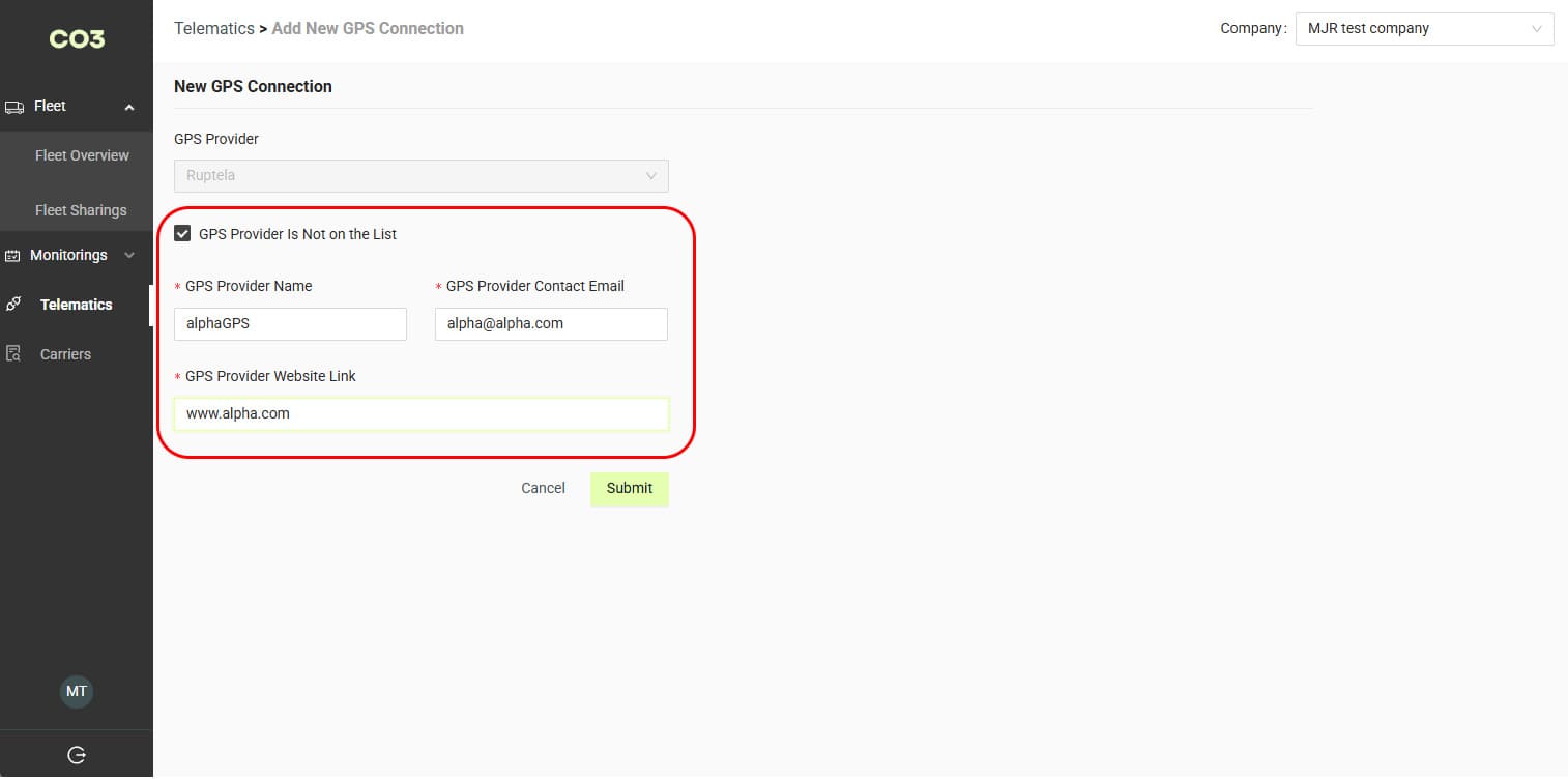 GPS Provider not on list NEW 