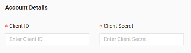 In the form enter client ID and client secret received from the GPS provider