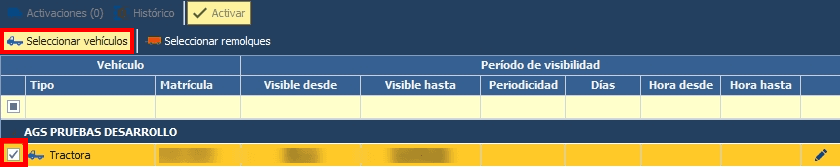 Choose "Select vehicles" and tick the vehicles you want to share with CO3