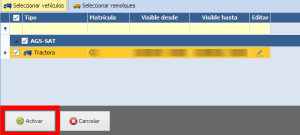 Click "Activate" to confirm the sharing