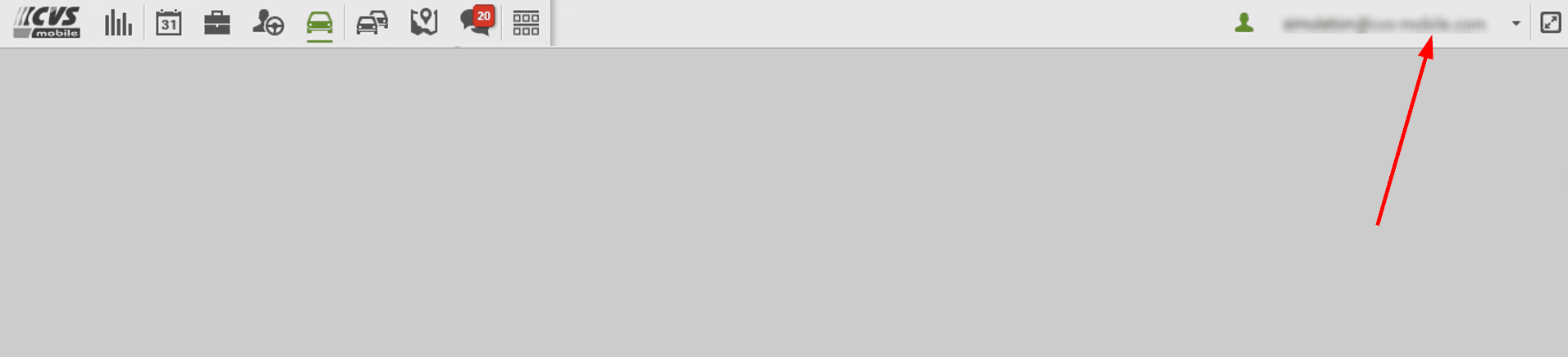 Click on your login to expand the list
