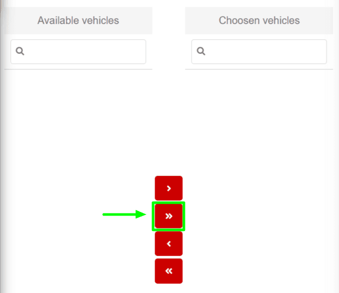 If you want to share all vehicles, click on this icon and go to step 10