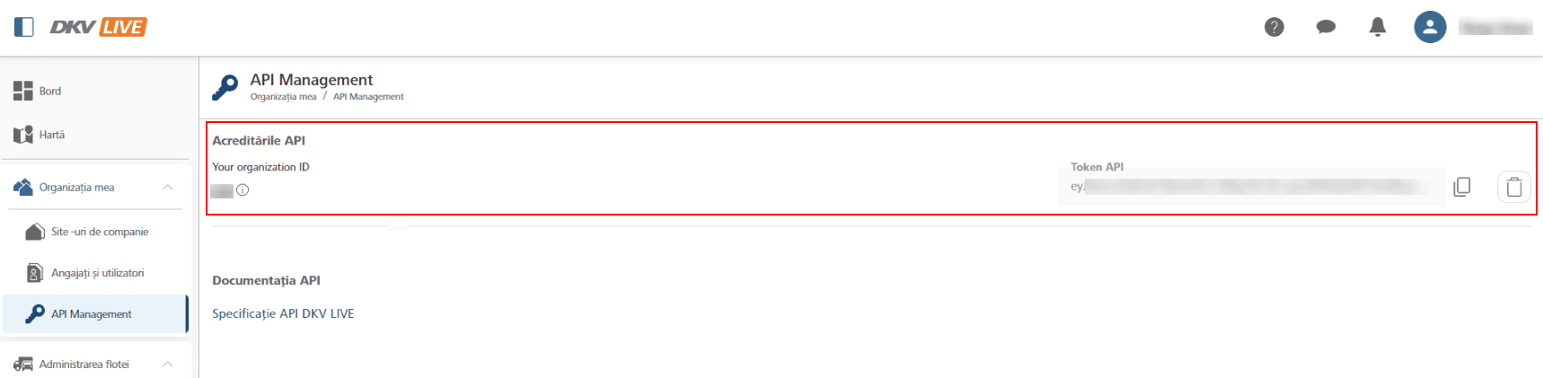 Copy the API Token and Client ID