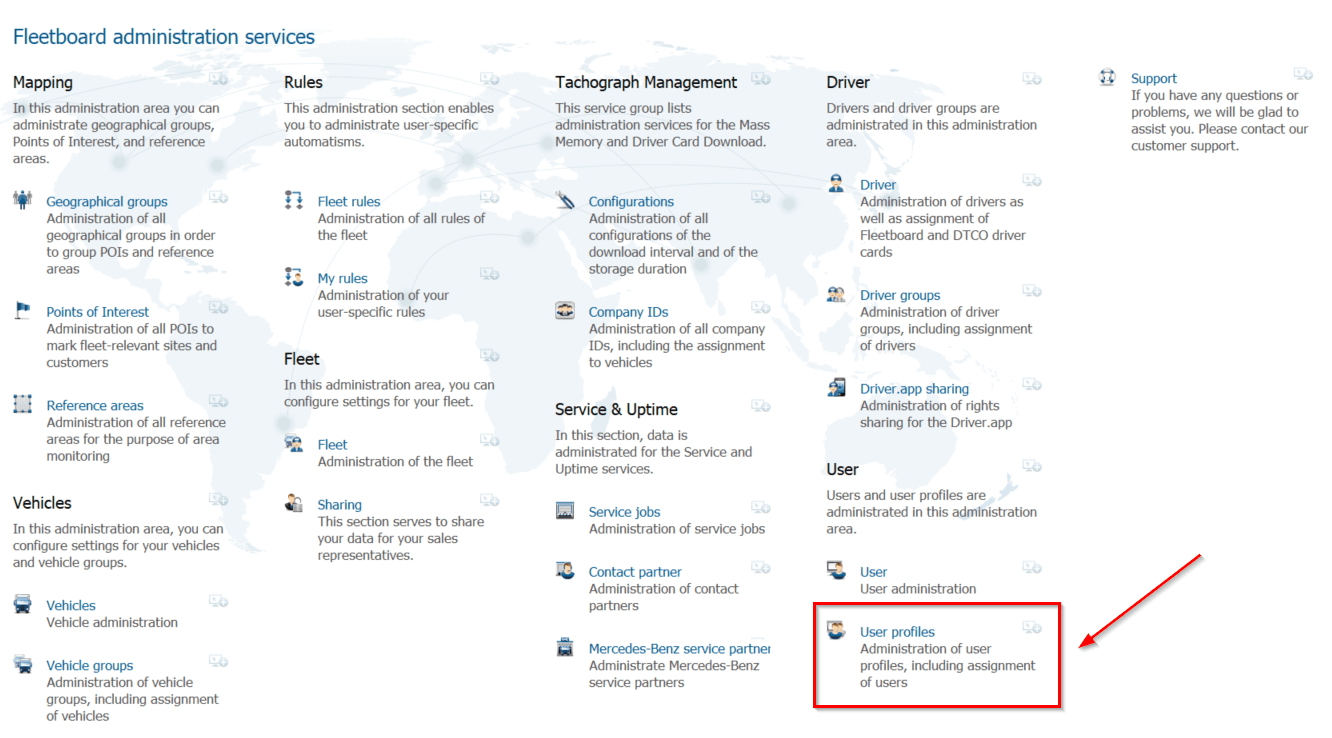 Select "User profiles"