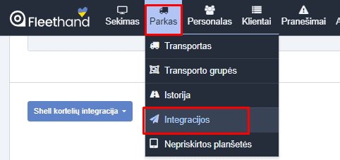 Go to "Fleet" -> "Integrations"