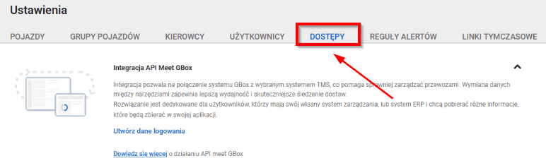 Select “Accesses”