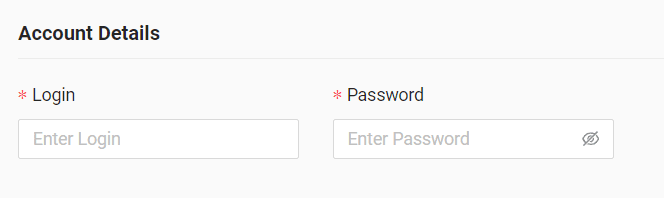 In the form enter username and password received from your GPS provider