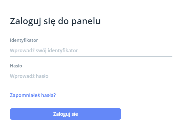 Log in to your account