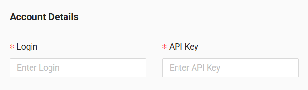 In the form enter login (primary key - GPS positions) and API key (primary key - vehicle state) received from your GPS provider