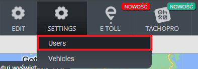 Select "Users" from the list