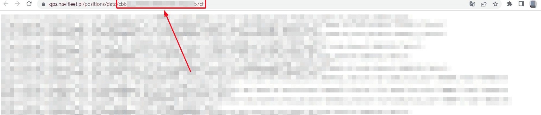 A new tab will open; from the address bar, copy the key after "/data/"