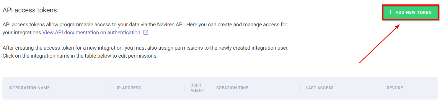 Click “Add new token”