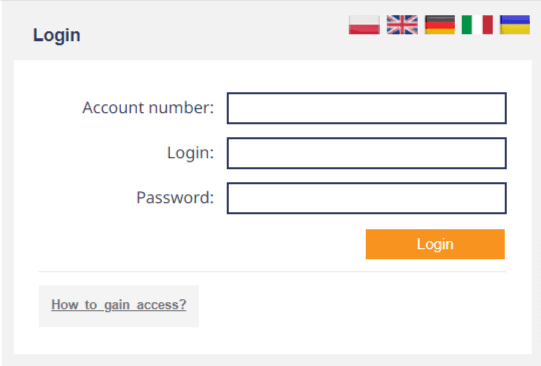 Log in to your account