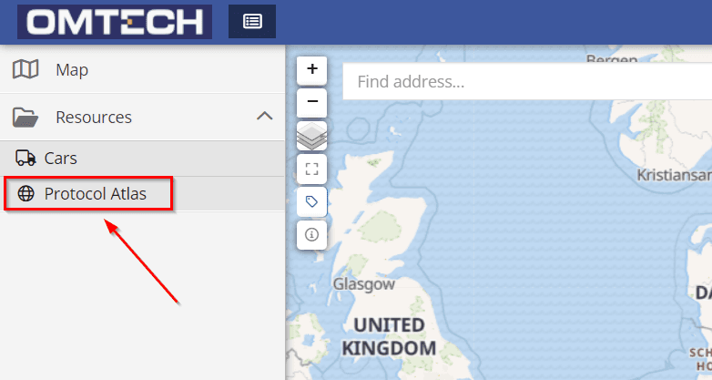 Go to the "Protocol Atlas" tab