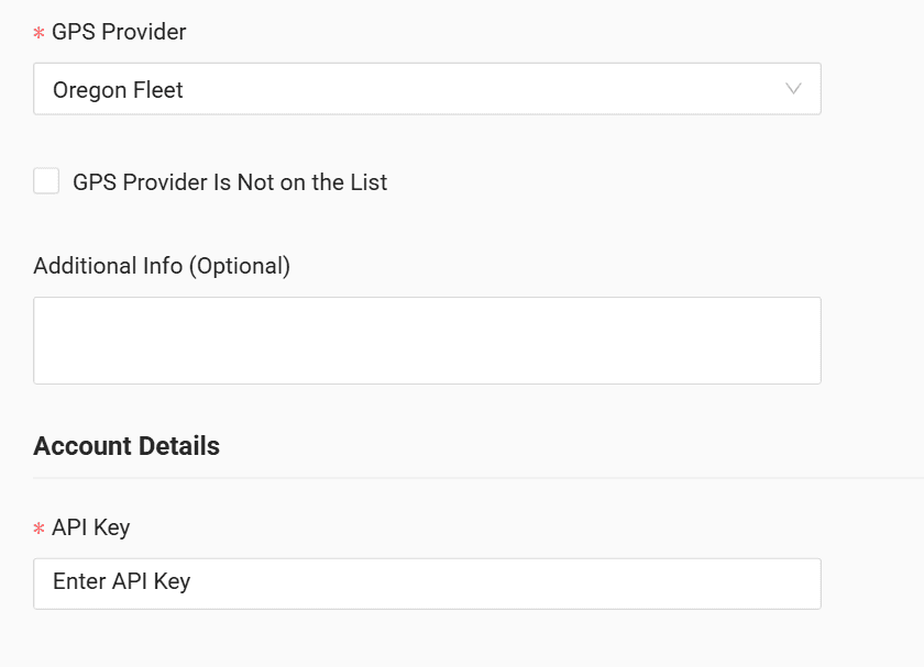 In the form enter the copied API key