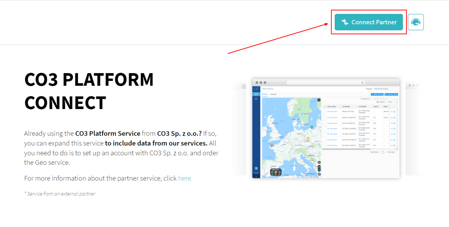 Click “Connect Partner”