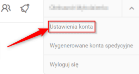 Select "Account settings"