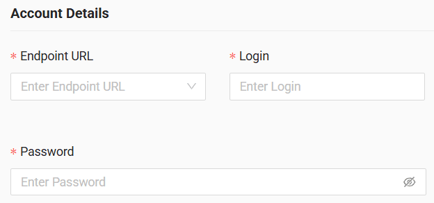 In the form, enter login and password to your GPS account and select URL