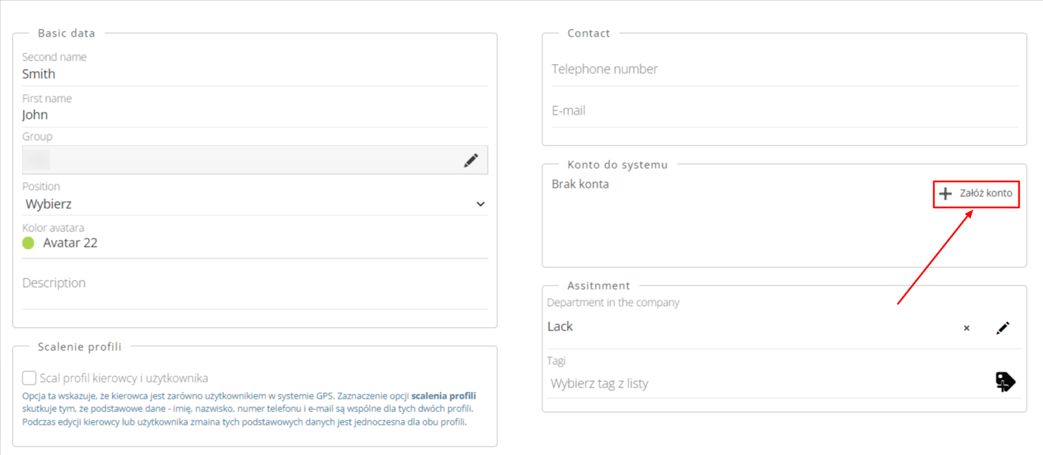 Click "Create account"