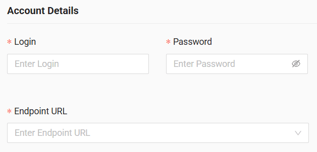 In the form enter username and password received from the GPS provider and select the URL