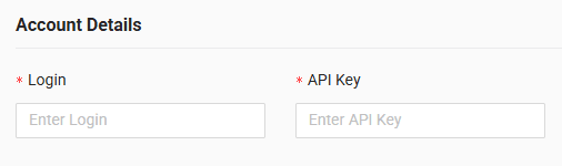In the form, enter login and API key received from your GPS provider
