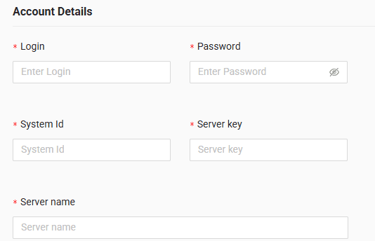 In the form, enter the data received from your GPS provider
System id and server key can be found in the URL WSDL that you received from Way