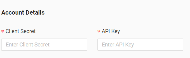 In the form enter client secret and API key received from the GPS provider