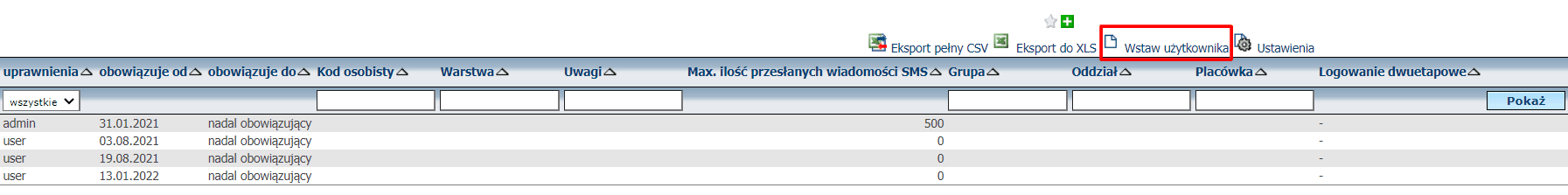 Select “Add user”