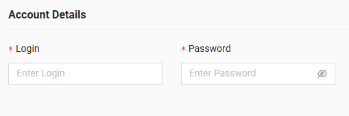 In the form, enter the login (in fleetname/WTfleetname format) and password received from your GPS provider