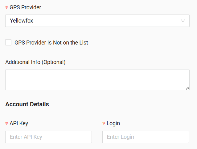 Paste the keys in the form ("API key" - RTI Schlüssel, "Login" - Firmenschlüssel)
